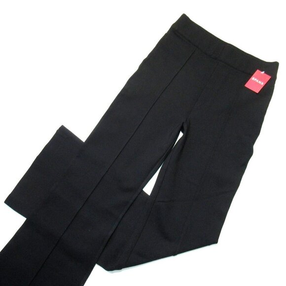 NWT SPANX 20252R The Perfect Pant in Black Knit Ponte Hi-Rise Flare 1X x 32 - Picture 3 of 10